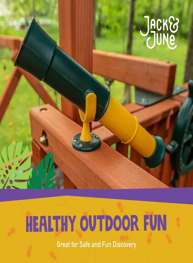 Jack and June Signature Green and Yellow Telescope Playset Attachment Featuring 360 Degree Spin - Image 4